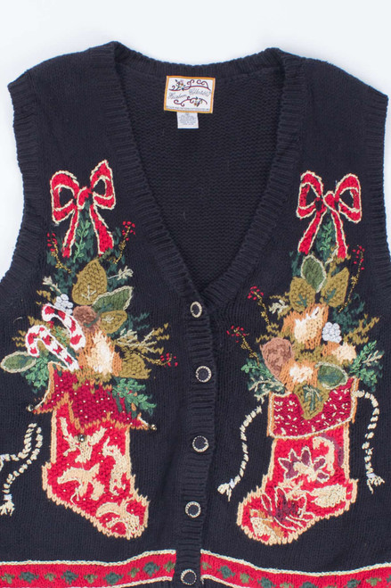 Black Ugly Christmas Vest 54306