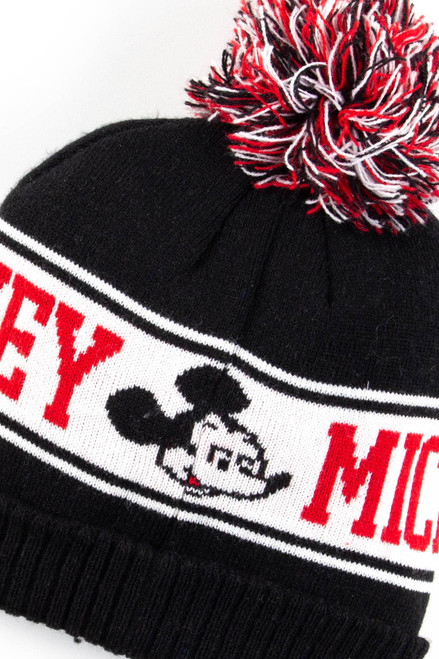 Mickey Mouse Pom Pom Beanie