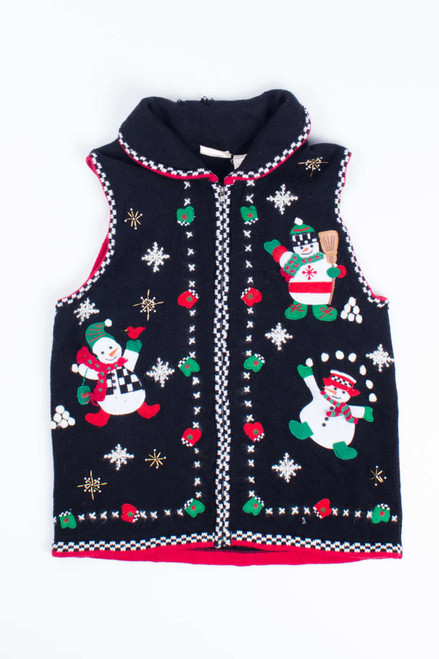 Black Ugly Christmas Vest 55071