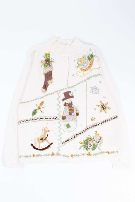 White Ugly Christmas Pullover 54399