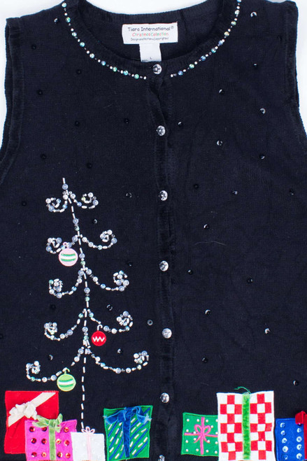 Black Ugly Christmas Vest 54857