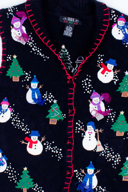 Black Ugly Christmas Vest 54828