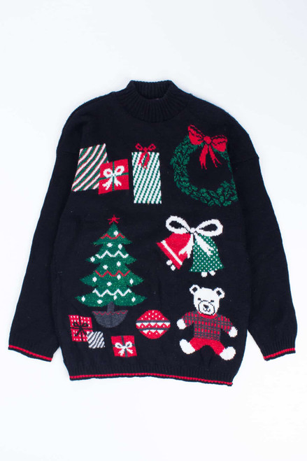 Black Ugly Christmas Pullover 54730