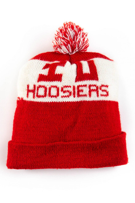 Indiana Hoosiers Pom Pom Beanie