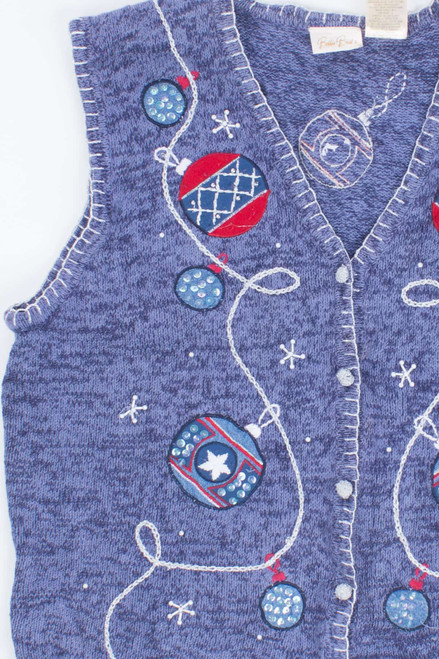 Blue Ugly Christmas Vest 55087