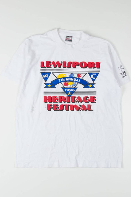 1996 Lewisport Heritage Festival T-Shirt (Single Stitch)