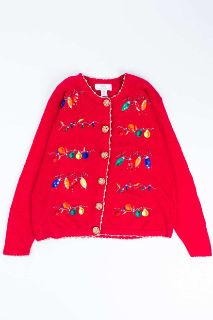 Red Ugly Christmas Cardigan 54742