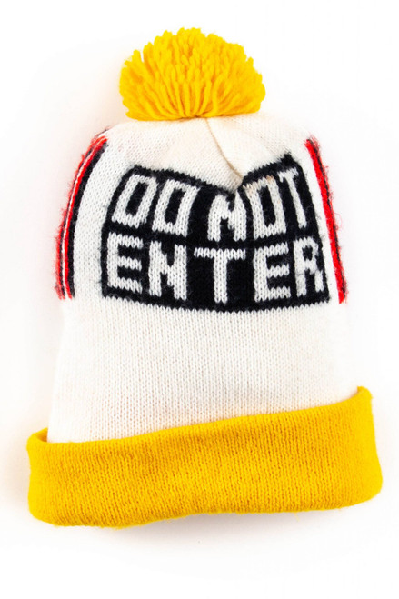 Do Not Enter Pom Pom Beanie