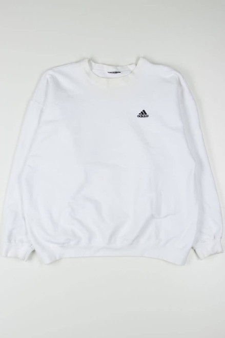 White Adidas Sweatshirt 1