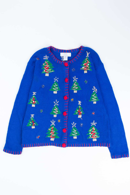 Blue Ugly Christmas Cardigan 55055