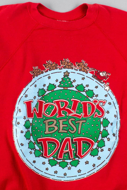 World's Best Dad Christmas Sweatshirt