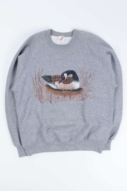 Vintage Painted Nature Scene Sweatshirt