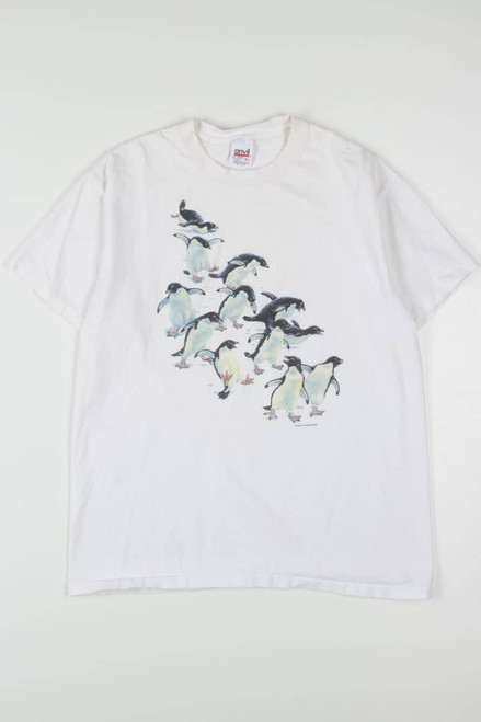 Happy Penguins T-Shirt (Single Stitch)