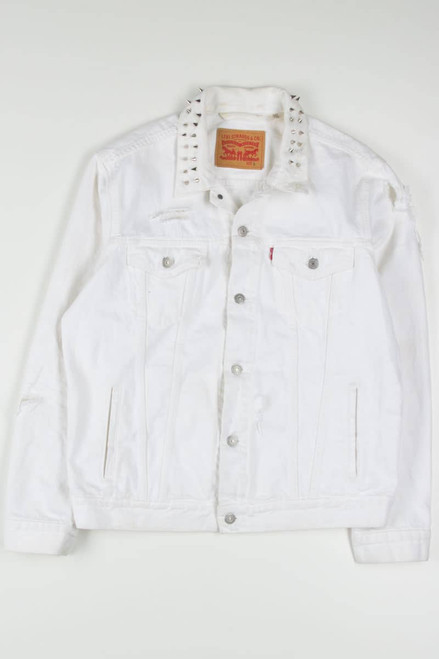 Destroyed White Levi's Denim Jacket 1254