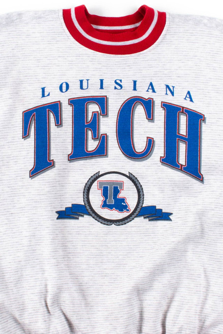 Lousiana Tech Striped Sweatshirt