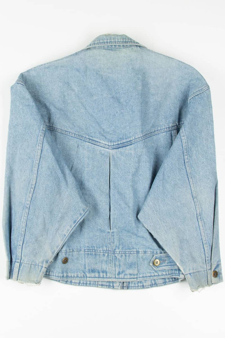 Vintage Lace Accent Denim Jacket 1239