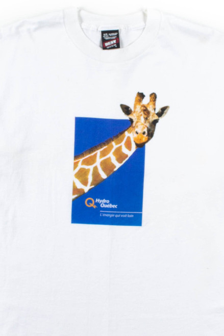 Hydro Quebec Giraffe T-Shirt (Single Stitch)
