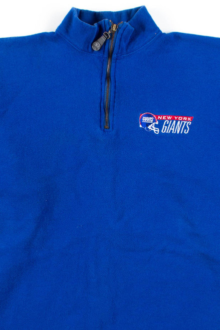 New York Giants Quarter Zip Sweatshirt