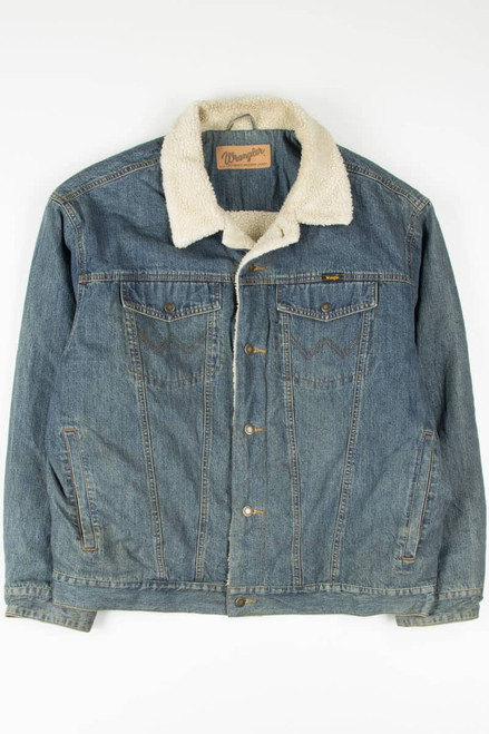 Vintage Wrangler Sherpa Lined Denim Jacket 1251