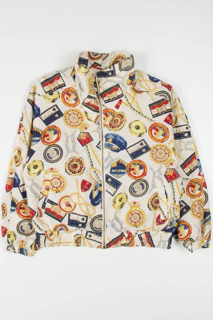 Nautical Silk 90s Jacket 19059