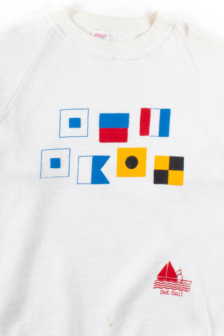 Set Sail Nautical Flag Sweatshirt