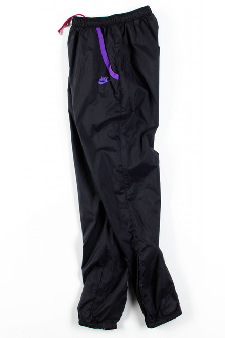Black & Purple Nike Track Pants (sz. S)