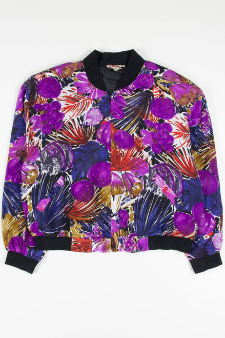 90s Floral Bomber Jacket 18910