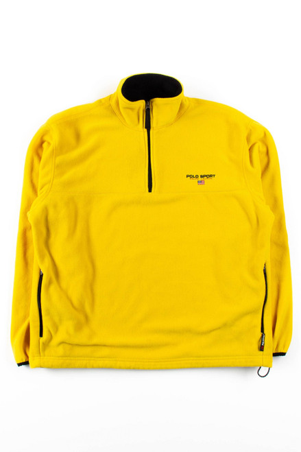 Yellow Polo Sport Fleece Quarter Zip