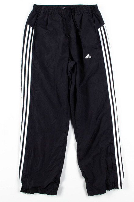 Black Adidas 3 Stripe Track Pants (sz. M) 1
