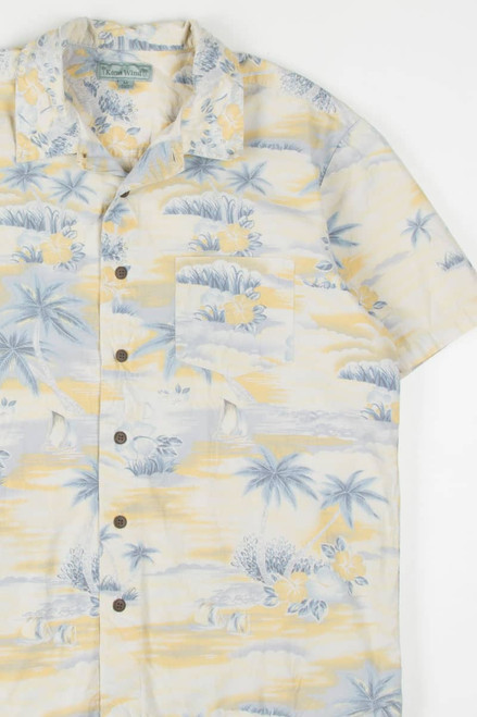 Yellow Sailboat Beach Hawaiian Shirt 1797