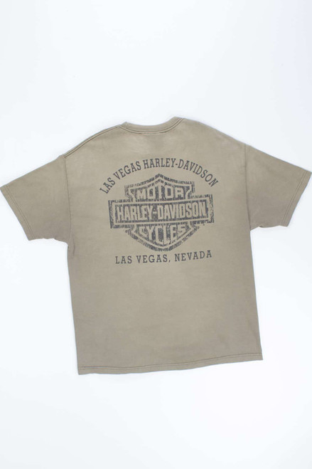 Army Green Las Vegas Harley T-shirt