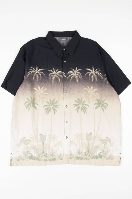 Tan Tropical Drinks Hawaiian Shirt 1839