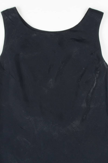 Black Shimmer Sleeveless Top