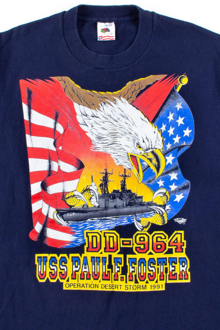 USS Paul Foster T-Shirt (Single Stitch)