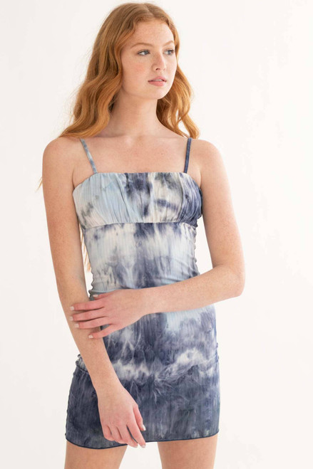 Evening Sky Tie Dye Empire Waist Dress