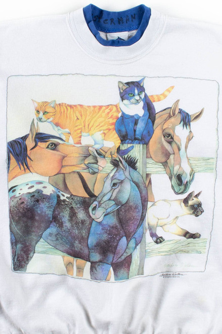 Cats & Horses Sweatshirt