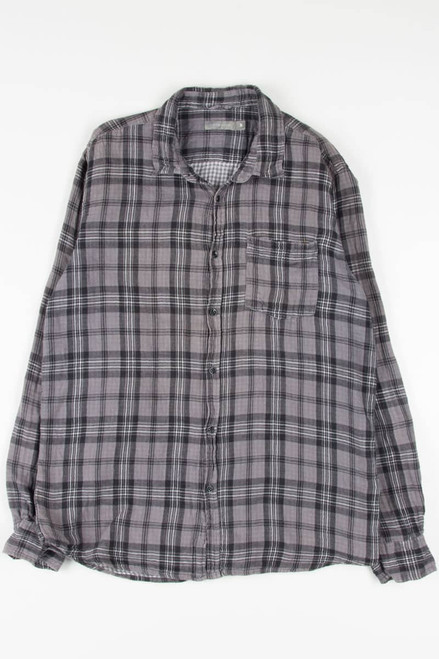 Grey Double Layer Button Up Shirt 749