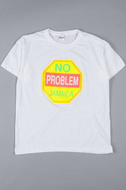 Neon No Problem Jamaica Souvenir T-Shirt