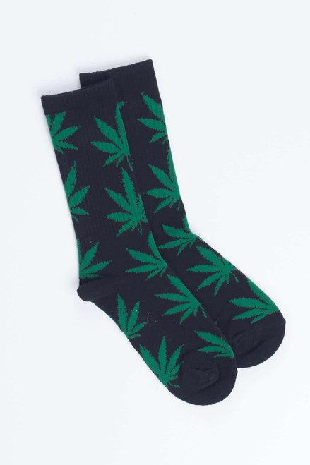 Black Weed Socks
