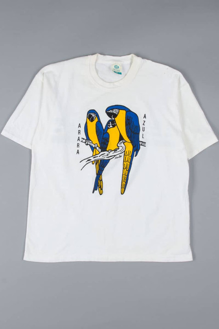 Vintage Blue Macaw Brazil T-Shirt