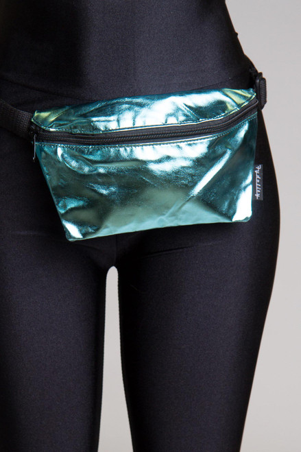 Metallic Blue Fanny Pack