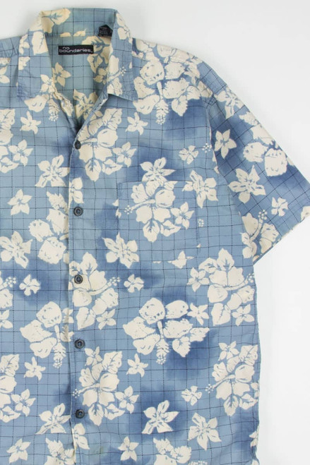 Blue Floral Hawaiian Shirt 1949
