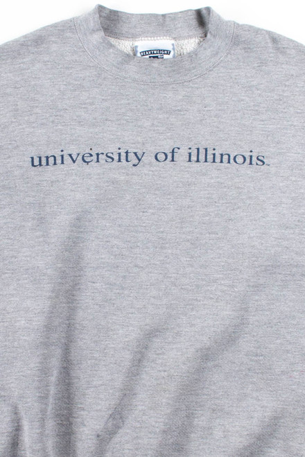 Grey University Of Illinois Sweatshirt