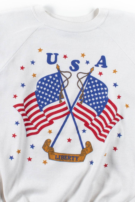 USA Liberty Flags Sweatshirt - Ragstock.com