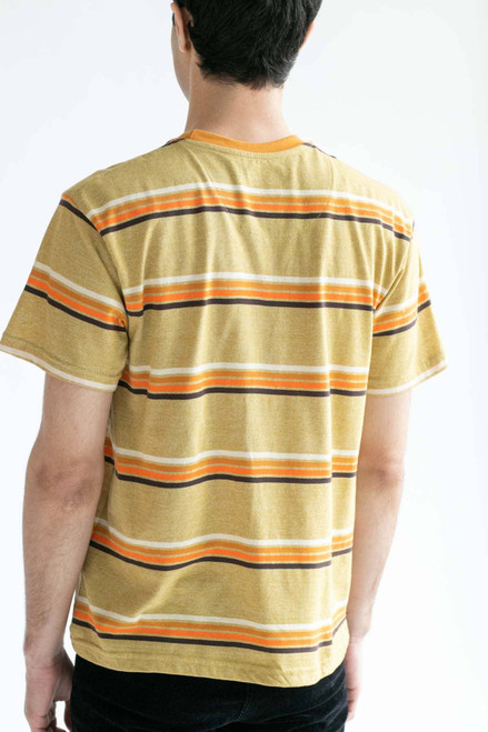 Marled Gold Striped T-Shirt