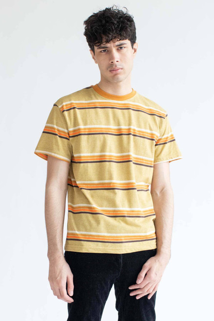 Marled Gold Striped T-Shirt