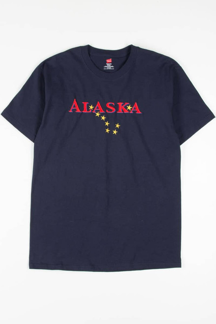 Alaska Embroidered Big Dipper Stars Souvenir T-Shirt