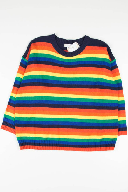 Knit Rainbow Sweater 3379 (sz. 3XL/4XL)