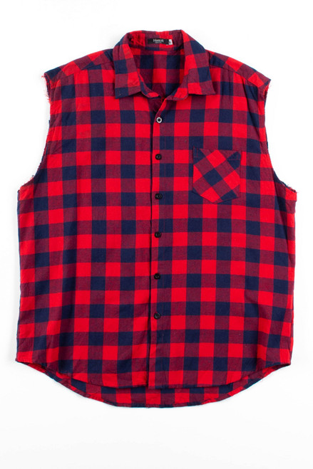 Vintage Sleeveless Flannel 3440