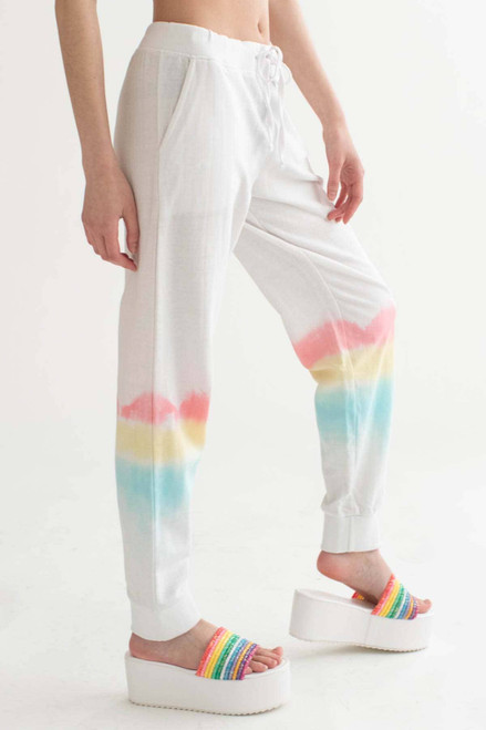 Cancun White Tie Dye Joggers